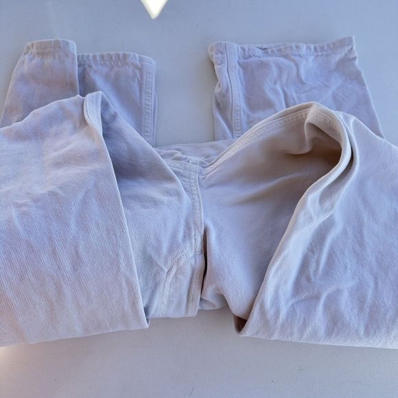 Agolde Womens Size 27 White 90s Pinch Waist in Drum Button Fly Straight Leg Jean - Picture 11 of 12